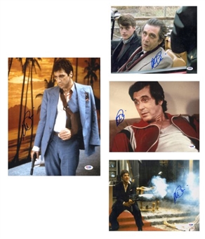 Lot of (4) Al Pacino Signed 11x14 Photos